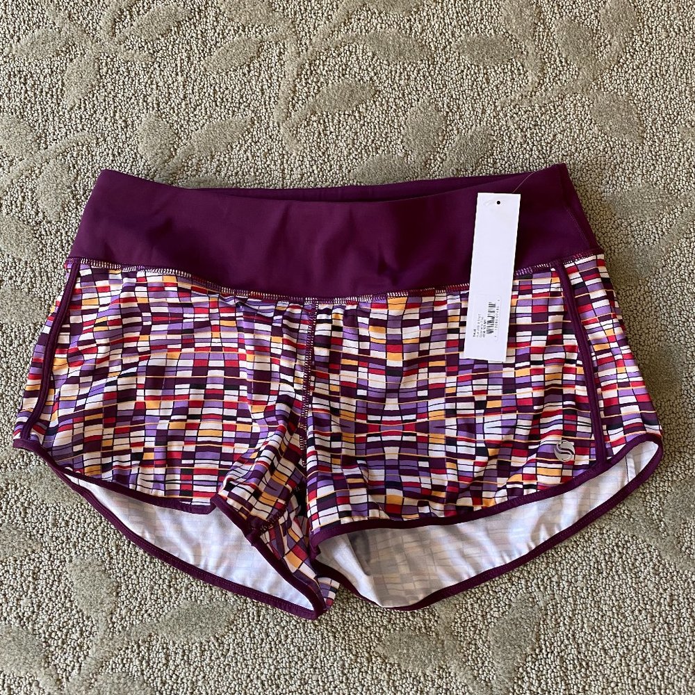 Skirt Sports Run With It Short Geometric Print NWT